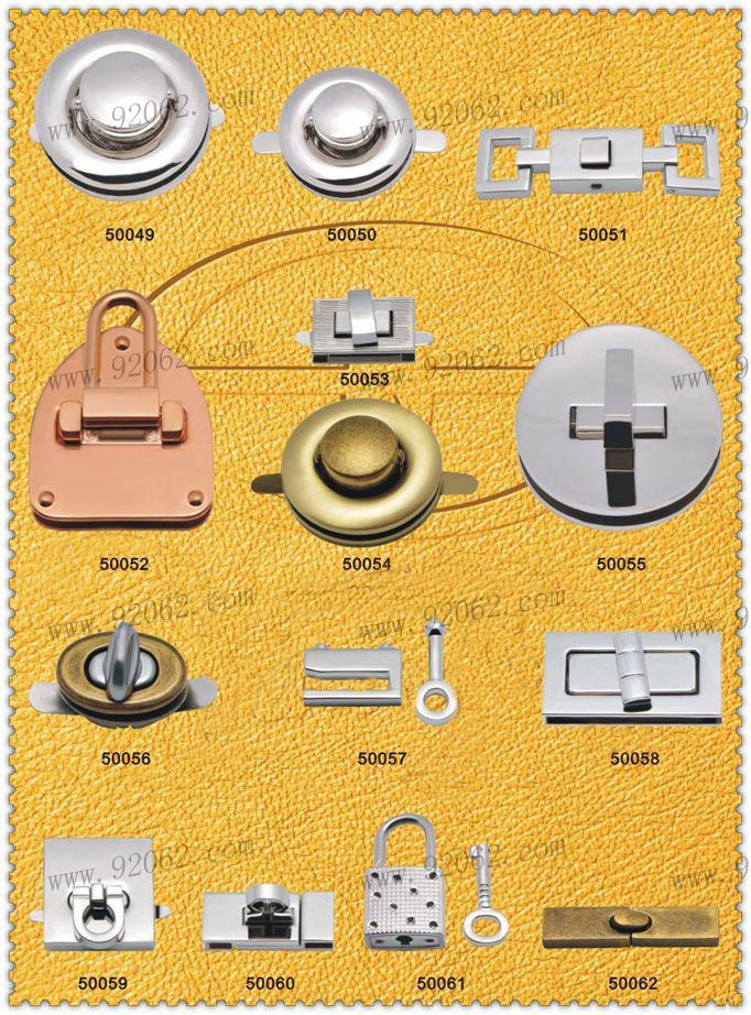 Bag Locks, Purse Locks, Turn Locks, Fasteners, Closures, School bag Manufacturer & Supplier | 92062