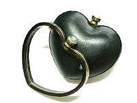 heart metal purse frame