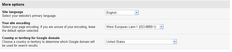 Customized Google In English Language in this way
